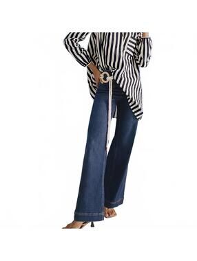 NWOT Maeve by Anthro The Jada High Rise Wide Leg Jeans size 32